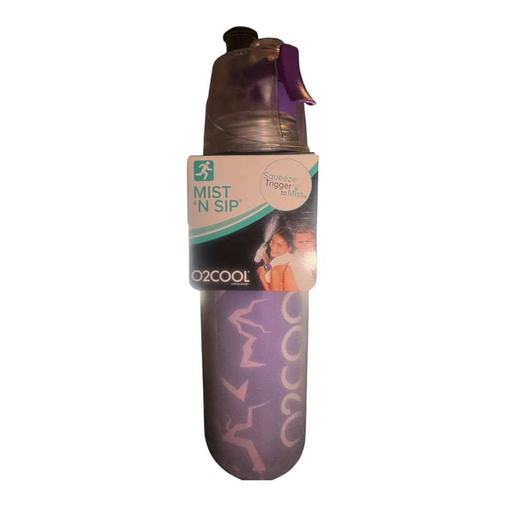 New squeeze Purple Mist 'N Sip Water Bottle insulated 20 oz squeeze trigger